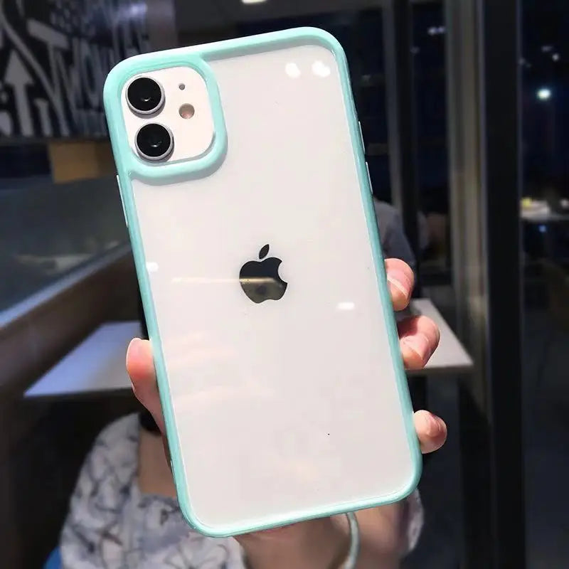 Funda de Silicona con Bordes Para Iphone